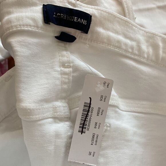J. Crew 9" mid-rise toothpick jean in white* - Picture 3 of 3